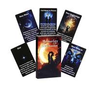 Cartes Oracle, bilingue portable pour la divination et la lunologie, jeu de cartes de tarot à longue queue, adapté aux débutants pour l'exploration émotionnelle, l'amour, le guidage, la vérité, la