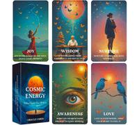 Cartes Oracle Cosmiques,Cartes Oracle À Message De L'univers Pour Débutants,Force Intérieure,Guide Spirituel Oracle Deck,Sagesse Universelle Pour Un Usage Quotidien,Les Lectures Et La