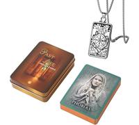 Cartes Oracle de la Vie passée - Deck de Poche pour Les débutants en métal - Découvrez Votre Vie antérieure, Facile à Utiliser