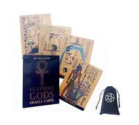 Cartes Oracle des Dieux égyptiens,Egyptian Gods Oracle Cards,with Bag,Firend Game,Jouets de voyance