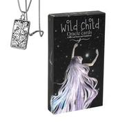 Cartes Oracle Enfant Sauvage - Jeu de Poche pour débutants avec Collier - Design ludique, Facile à Utiliser