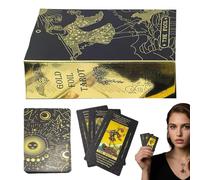 Cartes Oracle - Jeu de 78 cartes de tarot pour le divertissement et la maison, avec instructions interactives illustrées sur papier cartonné, jeu de société pour usage familial, édition russe 2, embal