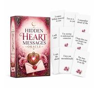 Cartes Oracle Messages du Cœur Caché, Jeu de Messages d'Amour Romantique pour l'Insight Relationnel, Sentiments Secrets, Vérité Émotionnelle, Connexion de l'Âme, Guidance de Guérison, Réflexion sur So