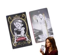 Cartes Oracle portables, cartes de tarot de lecture de , jeu de fortune pour débutant avec instructions (français non garanti), lot de cartes mystiques légères, tarot à symbole classique avec