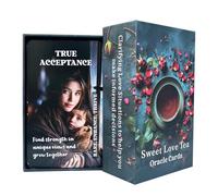 Cartes Oracle Sweet Love Tea, Twin Flames Soulmates Oracle Deck, cartes de tarot d'amour romantique, cartes Oracle relations de vie pour débutants