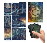 Cartes Oracle Tarot pour Divination Spirituelle | Jeu de Cartes Illusion et Accessoires de Méditation | Outil Ésotérique pour Rituels Rassemblements à Domicile Dortoirs Camping