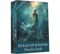 Cartes oracles de l'océan de la sagesse, grandes cartes de tarot, jouets de divination, tarot mystérieux de , deck d'oracles de prophétie, 46 cartes, cartes tarot et oracles, cartes spirituelles, cart