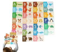 Cartes Papier Alphabet - Apprentissage Éducatif avec des Numéros Correspondant À Un Jeu pour Tout-Petit, Les Filles Garçons De 1,5 À 6 Ans, Un Jouet De Pensée Logique d'apprentissage Précoc