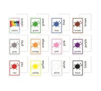 Cartes pédagogiques, cartes didactiques en anglais pour enfants - Cartes d'apprentissage éducatif pour jeunes enfants de la maternelle, cartes d'activités pour le désarmement