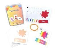 Cartes pédagogiques pour Jeunes, Cartes éducatives avec Mots en Vue en Couleur | Cartes Flash de Poche pour Jeunes, Cartes Flash d'apprentissage des Couleurs,