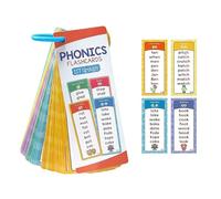 Cartes phoniques flash pour la petite enfance, 60 cartes de mots à vue double face, ressources d'alphabétisation éducative pour le programme EYFS et l'école à domicile, renforcer la confiance en