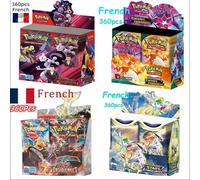 Cartes Pokémon françaises 360P : Écarlate & Violet Etsncelles Astral Radiance Obsidian Flames Booster Box Jeu de cartes Boîte de 36 paquets FR 360PCS FLAMMES