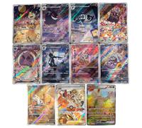 Cartes Pokemon proxy en chinois, bricolage uniquement, GEM Vol1 Vol2 Vol3 Eevee Captain Pikachu Genga, carte PTCG écarlate et violette, haute qualité 13