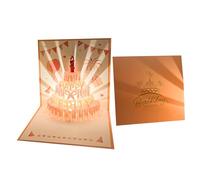 Cartes pop -up 3D - Carte postale créative, carte de surprise Drop -Down | Anniversaire conception florale adultes, anniversaire de salutation spécial amour amitié célébration cadeau amis amis