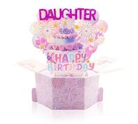 Cartes pop-up d'anniversaire pour fille, cartes pop-up pliables 3D personnalisées, joli cadeau d'anniversaire, cadeau de fête pour fille pour filles de tous âges