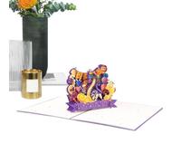 Cartes pop-up pour la nouvelle année, carte pop-up pour une bonne année, bonne année chinoise | Sculptures en papier faites à la main, carte de vœux avec note de message et