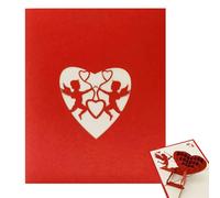 Cartes Pop Up Saint Valentin,Carte Pop Up Coeur, Carte d’amour anniversaires pour femme, Carte de mariage, carte de Saint-Valentin pop-up faite à la main pour petite amie, femme ou couple