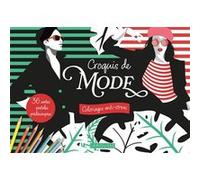 Cartes postales à colorier : Croquis de mode