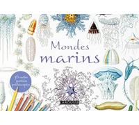 Collectif – Cartes postales à colorier : Mondes marins – 36 cartes prédécoupées – broché