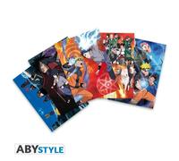 Cartes postales - ABYSTYLE - Naruto Shippuden - Set de 5 - 280 g/m² - Designs variés