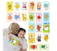 Cartes postales avec personnages de dessins animés - 20 cartes de vœux pour , ensembles de messages créatifs et, connexion émotionnelle à travers les mots | Fournitures de fête avec benedizion