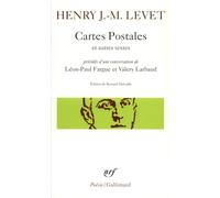 Jean-Marie Levet – Cartes postales et autres textes – Conversation Fargue & Larbaud – Gallimard