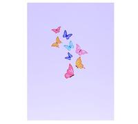 Cartes postales mémorables avec motifs de nature, parfaites pour les occasions spéciales et attentionnées Motif papillon - Design élégant pour les vœux d'anniversaire, souvenirs de mariage