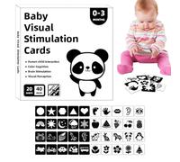 Cartes pour bébé à contraste élevé - Cartes flash de stimulation visuelle en noir et blanc, carte d'activité d'apprentissage pour nourrissons avec motif audacieux, carte éducative en papier cartonné é