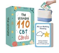 Cartes pour la santé mentale - 110 Cartes de Pleine Conscience | Cartês de Pleine Conscience avec stratégies d’Adaptation et Exercices de TCC, Jeu de Cartês thérapeutique pour et Adultes