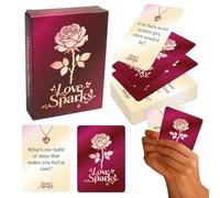 Cartes pour la soirée de rendez-vous | Jeu de cartes de 50 feuilles pour relations romantiques | Jeux de cartes pour des questions de conversation profondes pour les couples, pour chambre à coucher