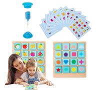 Cartes pour Le Jeu De La Mémoire - Jouet Éducatif Interactif De Table - Jeu D'appariement Mémoire | Filles Garçons Parents Maternelle École Maison Fête