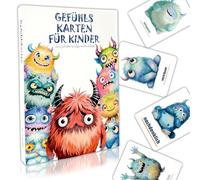 Cartes sentimentales pour enfants - 26 cartes monstres sentimentales avec textes explicatifs, éducatives pour favoriser le développement social et émotionnel, idéales pour la maternelle et l'école