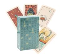 Cartes Tarot - GROUNES Glyphs Cartes Oracle pour Les GUIREMENTS FORTUNES, Version Anglaise Outils de Divination avec Planches, Jeu de société pour la fête, faveur, Rassemblement, méditation, Pratique