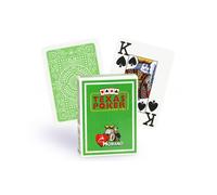 Cartes Texas Poker - MODIANO - 100% plastique - Vert clair