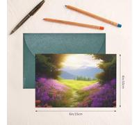 Cartes « Thinking of You » avec enveloppes, carte de vœux, champ de fleurs, cartes vierges pour toutes les occasions, carte d'anniversaire, carte de remerciement, carte pour invitations de mariage