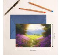 Cartes « Thinking of You » avec enveloppes, carte de vœux, champ de fleurs, cartes vierges pour toutes les occasions, carte d'anniversaire, carte de remerciement, carte pour invitations de mariage