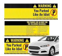 Cartes Tu As Mal Stationné Comme Un Imbécile,50 Tickets De Stationnement Humoristiques Pour Faire Réagir | Idée Cadeau Originale Pour Zones Commerciales Et Routières
