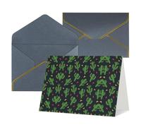 Cartes vierges Cactus Art avec enveloppes, cartes de vœux simples avec enveloppes, envoyer à un ami proche