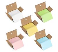Cartes Vierges Couleur, 500 Pièces Cartes de Papier Kraft Colorées, Cartes de Message, Flash Cards, Note Carte, Double face Carte Mémoire Cadeau Graffiti Word DIY Visite Merci Cartes