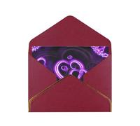 Cartes vierges d'amour violettes avec enveloppes, cartes de vœux simples avec enveloppes, envoyer à un ami proche