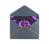 Cartes vierges d'amour violettes avec enveloppes, cartes de vœux simples avec enveloppes, envoyer à un ami proche