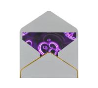 Cartes vierges d'amour violettes avec enveloppes, cartes de vœux simples avec enveloppes, envoyer à un ami proche