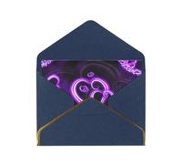 Cartes vierges d'amour violettes avec enveloppes, cartes de vœux simples avec enveloppes, envoyer à un ami proche