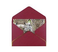 Cartes vierges drôles de zèbre avec enveloppes, cartes de vœux simples avec enveloppes, envoyer à un ami proche