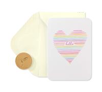 Cartes vierges en papyrus avec enveloppes c ur (14 pi ces)