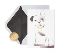 Cartes vierges en papyrus avec enveloppes Frenchie (12 unit s)