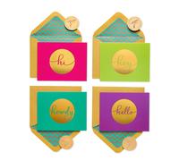 Cartes vierges en papyrus avec enveloppes Hello (20 unit s)