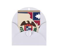 Cartes vierges et enveloppes imprimées avec drapeau abstrait du Missouri State Map04, motifs uniques, parfaits pour les festivals, les invitations