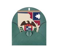 Cartes vierges et enveloppes imprimées avec drapeau abstrait du Missouri State Map04, motifs uniques, parfaits pour les festivals, les invitations