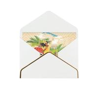 Cartes vierges île de Cuba avec enveloppes, cartes de vœux simples avec enveloppes, envoyer à un ami proche